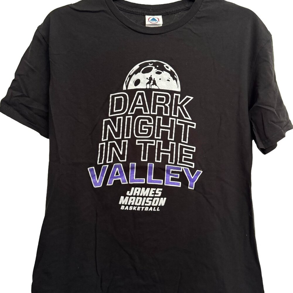 JMU James Madison University Basketball Delta Tee Shirt, Large